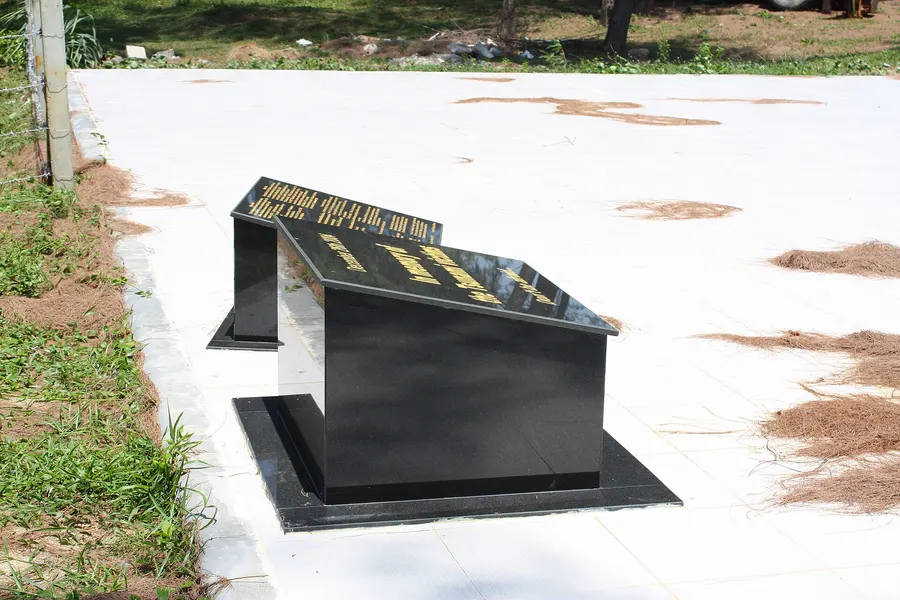 The tsunami memorial at Phuket airport, Thailand.
