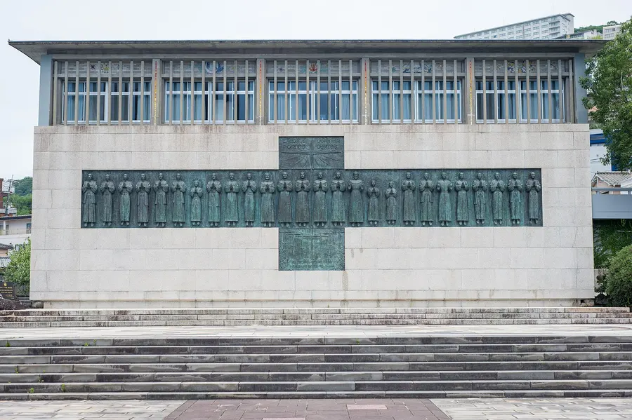 The monument to the 26 Martyrs on Nishizaka Hill, Nagasaki, where they died.