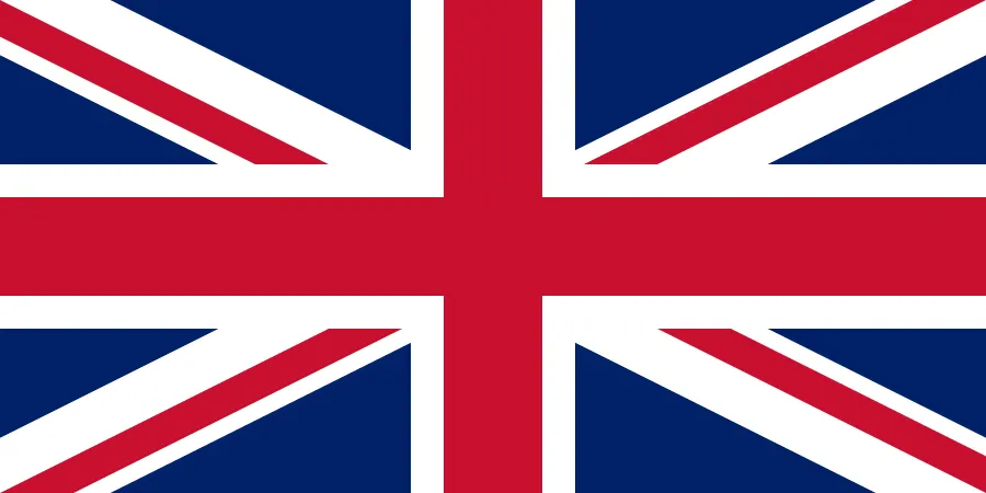The Union Flag in the form adopted on 1 January 1801.