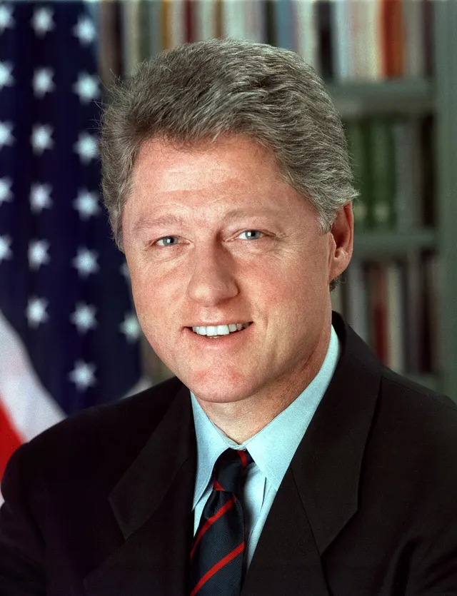Bill Clinton's official White House portrait, 1993.