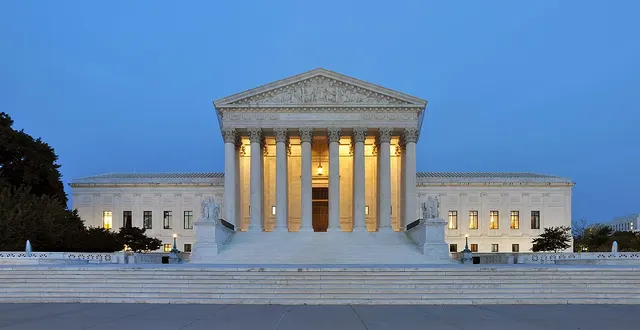 The US Supreme Court building in Washington, DC