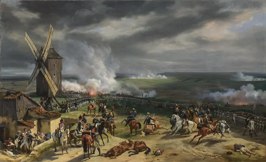 The Battle of Valmy, painted by Horace Vernet.