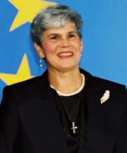 Violeta Chamorro, president of Nicaragua, photographed in 1991.