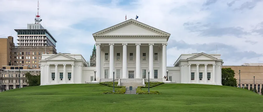 The Virginia State Capitol in Richmond, where Wilder took the oath of office.