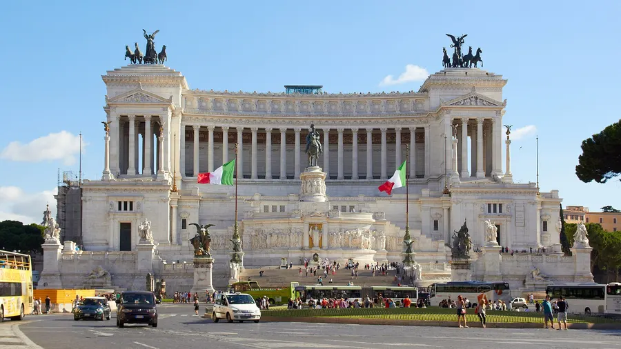 The Vittoriano in Rome, where the Tomb of the Unknown Soldier lies.