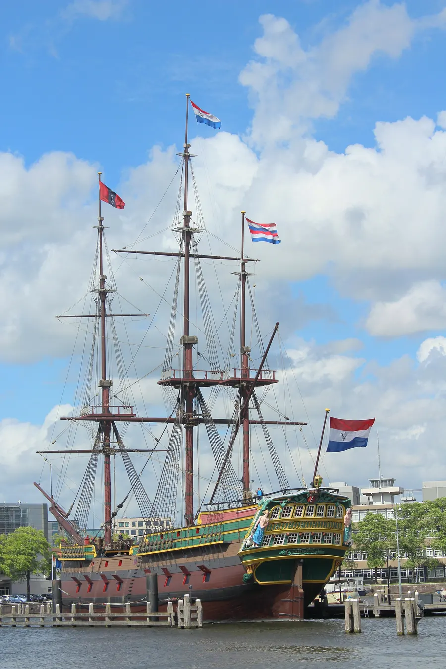 A replica of the VOC ship Amsterdam, lost on her maiden voyage in 1749, at the National Maritime Museum in Amsterdam.