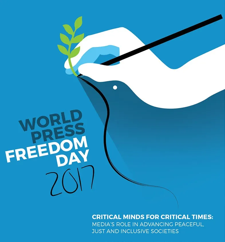 UNESCO's poster for World Press Freedom Day 2017.
